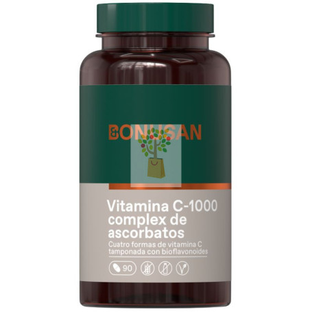 VITAMINA C-1000 COMPLEX DE ASCORBATOS 90 COMPRIMIDOS BONUSAN
