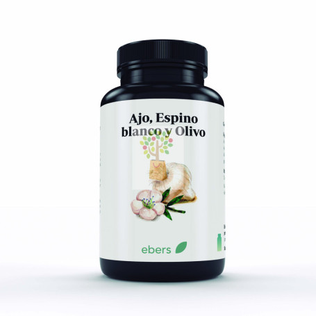 AJO + ESPINO BLANCO+ OLIVO 700 MG 60 PERLAS EBERS