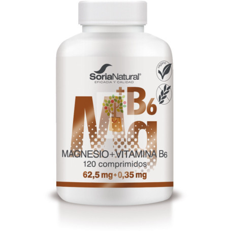 MAGNESIO+VIT. B6 1550mgrs. x 120  LIBERACION SOSTENIDA SORIA NATURAL