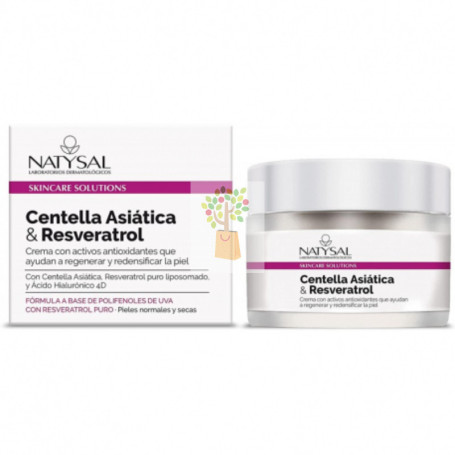 CREMA FACIAL CENTELLA ASIATICA Y RESVERATROL 50Ml NATYSAL