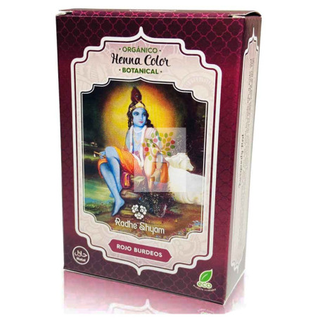 HENNA POLVO ROJO BURDEOS RADHE SHYAM
