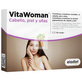 VITAWOMAN CABELLO, PIEL, UÑAS 30 COMPRIMIDOS ELADIET