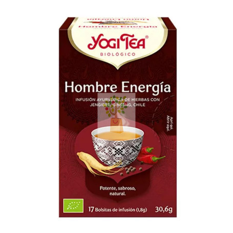 YOGI TEA HOMBRE ENERGIA 17 FILTROS