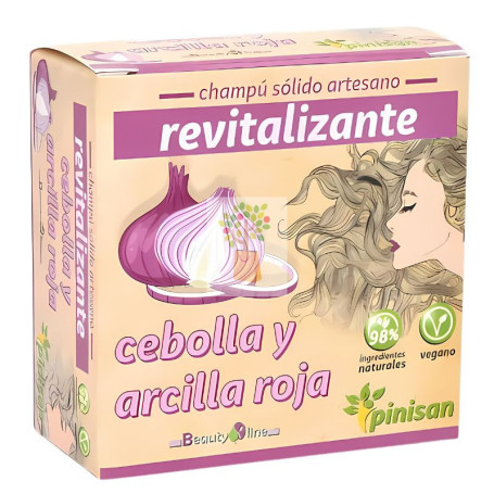 CHAMPU SOLIDO REVITALIZANTE CEBOLLA Y ARCILLA ROJA PINISAN