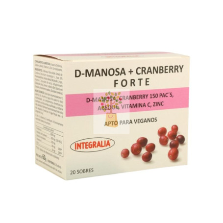 D-MANOSA + CRANBERRY FORTE 20 SOBRES INTEGRALIA