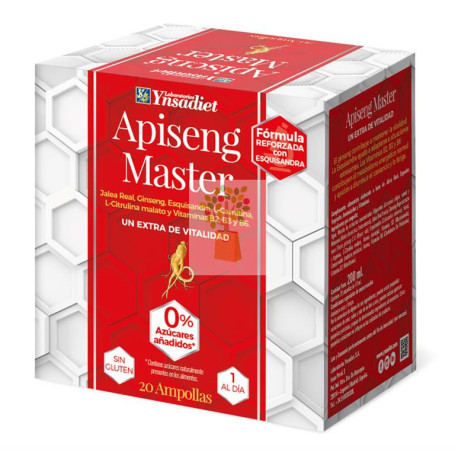APISENG MASTER  0% AZUCAR CAJA DE 20 AMPOLLAS YNSADIET