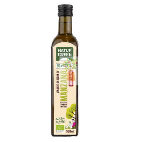 VINAGRE DE SIDRA DE MANZANA SIN FILTRAR 500Ml NATURGREEN