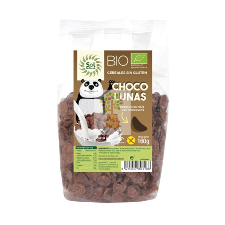 CHOCO LUNAS SIN GLUTEN BIO 160 GR SOL NATURAL