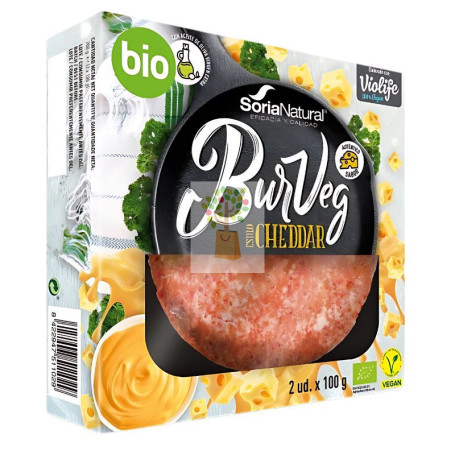 BURVEG SABOR QUESO 2 UDS x 110 GR SORIA NATURAL ALIMENTACION