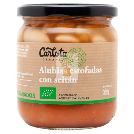ALUBIAS ESTOFADAS CON SEITAN 270Gr CARLOTA
