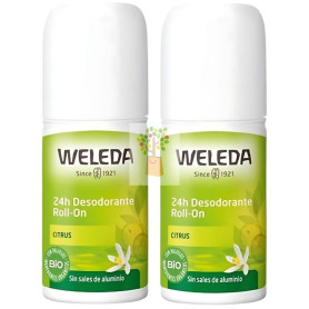 DUPLO DESODORANTE CITRUS ROLL-ON 50% WELEDA