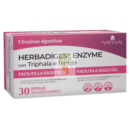 HERBADIGES ENZYME 30 CAPSULAS