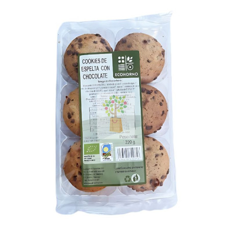 COOKIES DE ESPELTA CON CHOCOLATE 220Gr ECOHORNO
