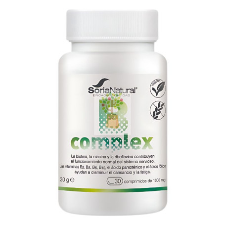 B-COMPLEX 30 COMPRIMIDOS SORIA NATURAL