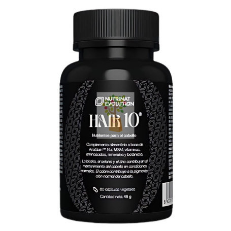 HAIR 10 60 CAPSULAS VEGETALES NUTRINAT EVOLUTION