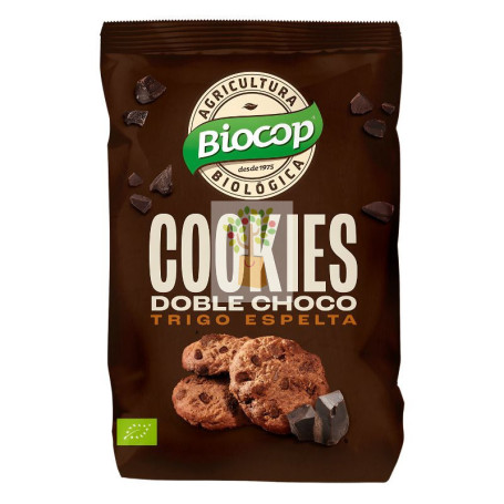 COOKIES TRIGO ESPELTA DOBLE CHOCO 200 GR BIOCOP