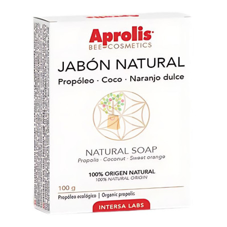 APROLIS JABÓN NATURAL PROPÓLEO-COCO-NARANJO DULCE 100 GR INTERSA