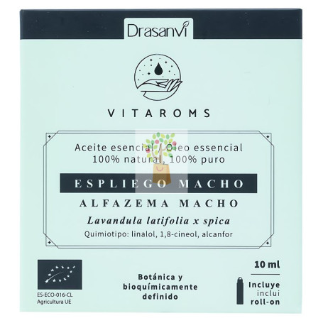 ACEITE ESENCIAL ESPLIEGO MACHO BIO 10ML VITAROMS DRASANVI