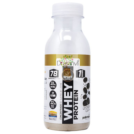 BOTELLA MONODOSIS WHEY PROTEIN CONC. COOK AND CREAM 30G DRASANVI