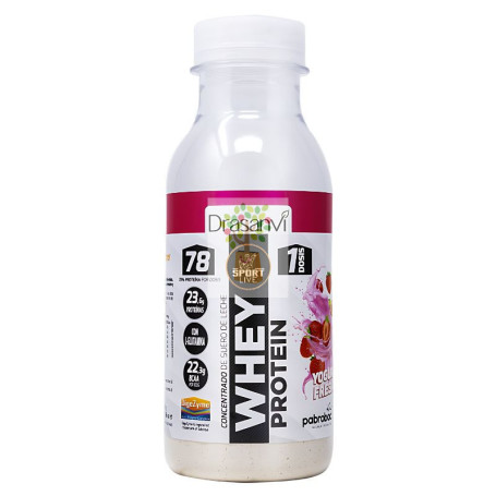 BOTELLA MONODOSIS WHEY PROTEIN CONCENT. YOGUR FRESA 30G DRASANVI