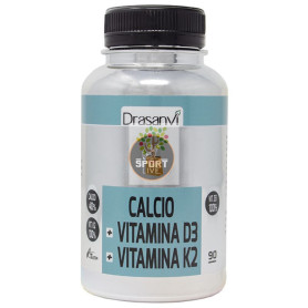 CALCIO VITAMINA D3+K2 90 COMPRIMIDOS DRASANVI SPORT LIVE