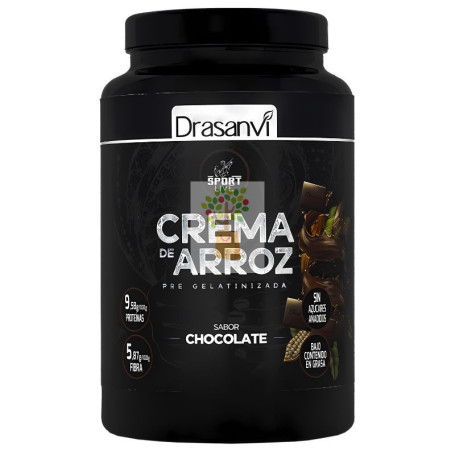 CREMA ARROZ SABOR CHOCOLATE 1 KG DRASANVI SPORT LIVE