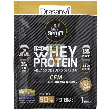 MONODOSIS WHEY PROTEIN AISLADO COOK&CREAM DRASANVI SPORT LIVE