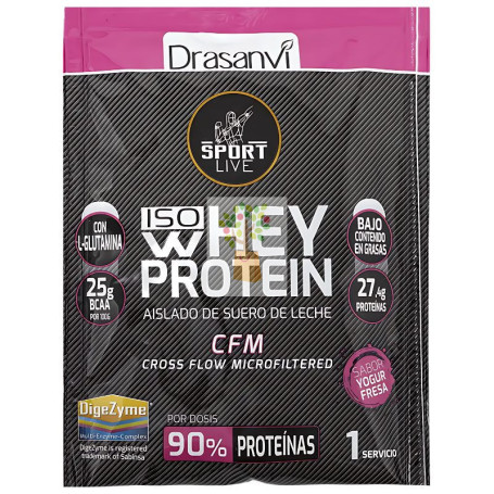 MONODOSIS WHEY PROTEIN AISLADO YOG FRESA 30G DRASANVI SPORT LIVE