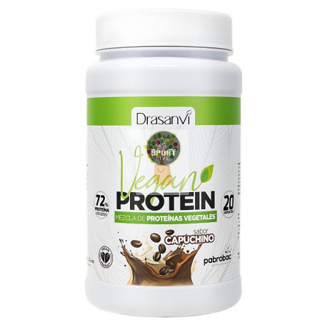 PROTEINA VEGANA SABOR CAPUCHINO 600 GR DRASANVI SPORT LIVE