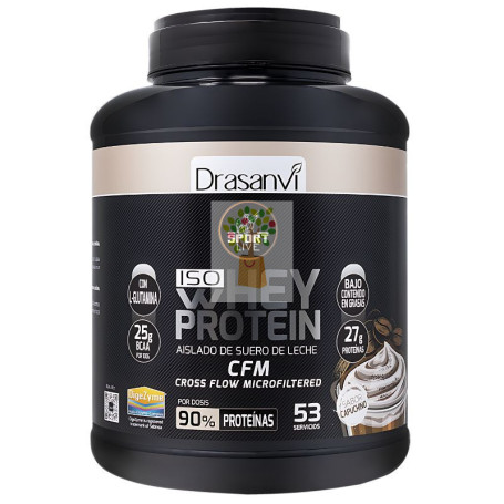 WHEY PROTEIN AISLADO CAPUCHINO 1,6KG DRASANVI SPORT LIVE
