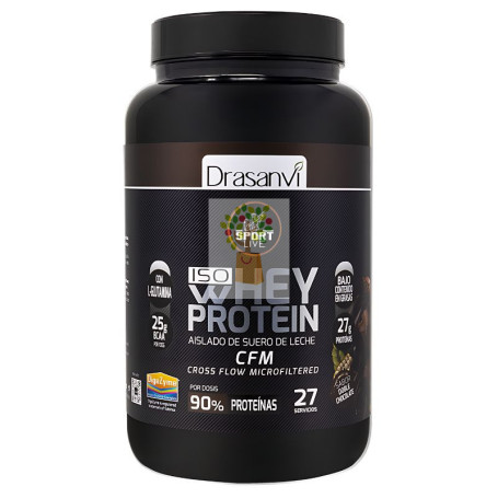 WHEY PROTEIN AISLADO DOBLE CHOCOLATE 800GR DRASANVI SPORT LIVE
