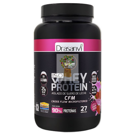 WHEY PROTEIN AISLADO YOGUR FRESA 800GR DRASANVI SPORT LIVE