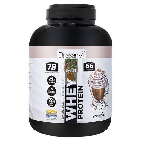 WHEY PROTEIN CONCENTRADA CAPUCHINO 2KG DRASANVI SPORT LIVE