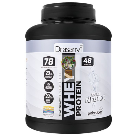WHEY PROTEIN CONCENTRADA NEUTRO 1,45KG DRASANVI SPORT LIVE