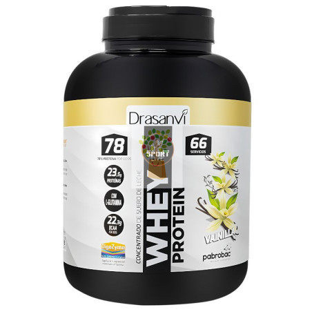 WHEY PROTEIN CONCENTRADA VAINILLA 2KG DRASANVI SPORT LIVE