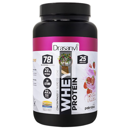 WHEY PROTEIN CONCENTRADA YOGUR FRESA 750GR DRASANVI SPORT LIVE