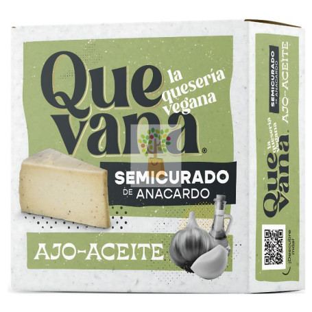 QUESO VEGANO AJO Y ACEITE 160Gr ECO QUEVANA