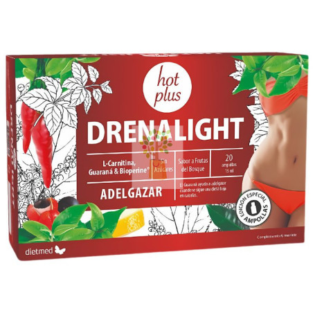 DRENALIGHT HOT PLUS 20 AMPOLLAS DIETMED