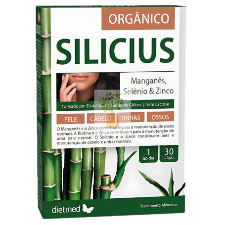 SILICIUS ORGÁNICO 30 CÁPSULAS DIETMED