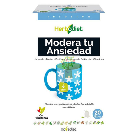 HERBODIET MODERA TU ANSIEDAD 20 FILTROS NOVA DIET
