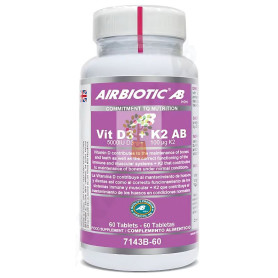 VIT D3 + K2 (5.000 UI D3 + 100 µg K2) 60 TABLETAS AIRBIOTIC
