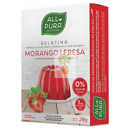 GELATINA FRESA ZERO 1 X 28GR ALL PURA