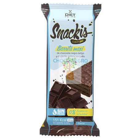 BARRITA SNACKIS COMPLEAT CHOCO NEGRO 35G HERBORA