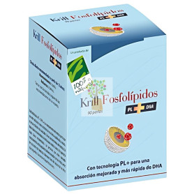 KRILL FOSFOLÍPIDOS PL+DHA 90 PERLAS 100% NATURAL