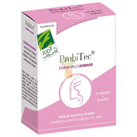 PROBITEC® EMBARAZO Y LACTANCIA (30 CÁP+30PERLAS) 100% NATURAL