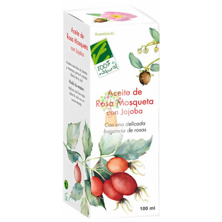 ACEITE DE ROSA MOSQUETA CON JOJOBA 100 ML 100% NATURAL