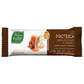 BARRITAS PROTEICAS CHOCOLATE Y CARAMELO 24 UNIDADES ALL PURA