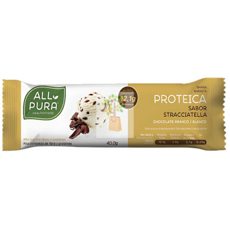 BARRITAS PROTEICAS CHOCO BLANCO Y STRACCIATELLA 24 UDS. ALL PURA