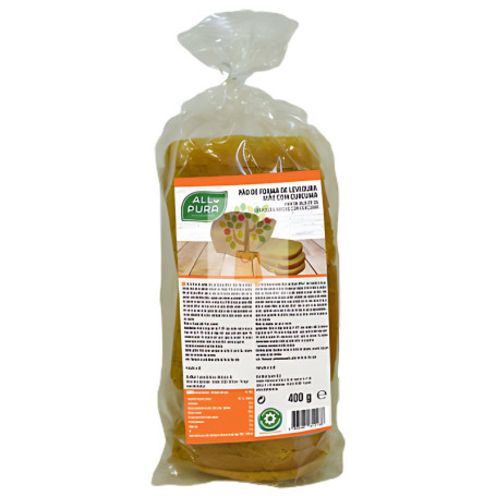 PAN DE MOLDE LEVADURA MADRE CON CÚRCUMA 400GR ALL PURA