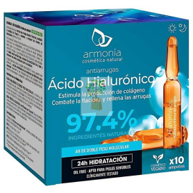 AMPOLLAS FACIALES MONODOSIS AC. HIALUR. ANTIARRUG. 10UDS ARMONIA